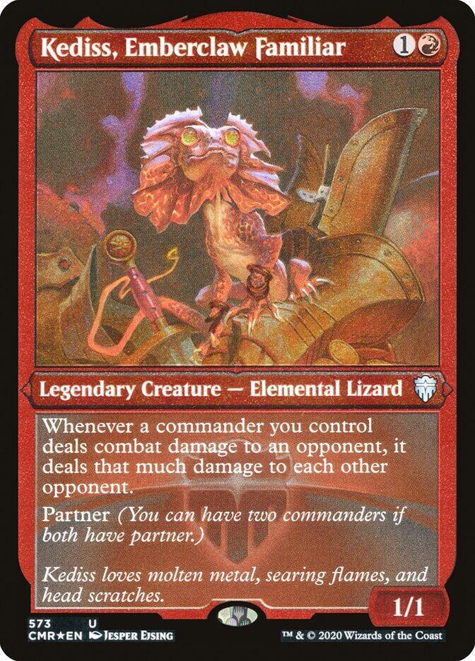 Kediss, Emberclaw Familiar (Foil Etched) (573) [Commander Legends] [Etched]