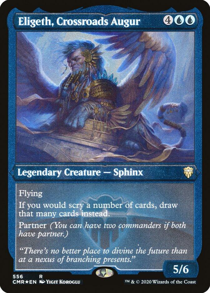 Eligeth, Crossroads Augur (Foil Etched) (556) [Commander Legends] [Etched]