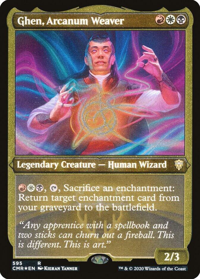 Ghen, Arcanum Weaver (Foil Etched) (595) [Commander Legends] [Etched]