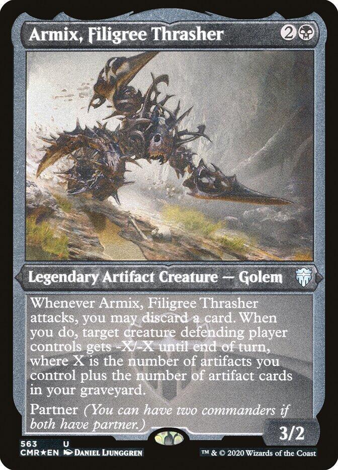 Armix, Filigree Thrasher (Foil Etched) (563) [Commander Legends] [Etched]
