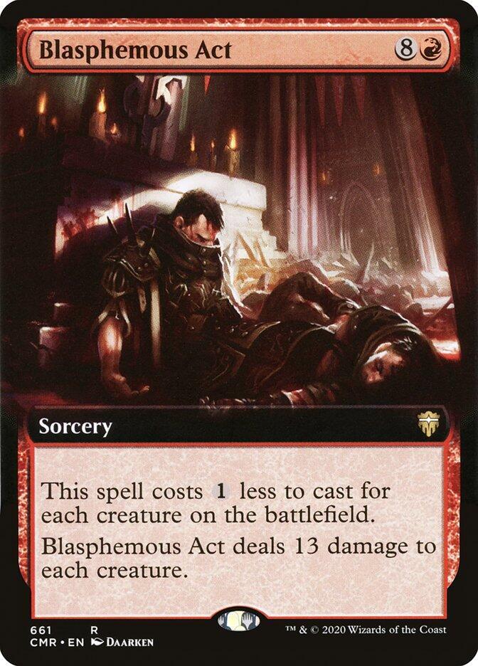 Blasphemous Act (Extended Art) (661) [Commander Legends] [Extended Art]