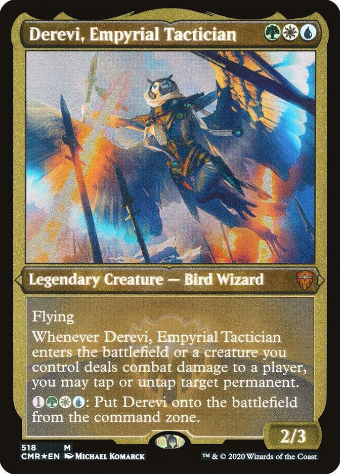 Derevi, Empyrial Tactician (Foil Etched) (518) [Commander Legends] [Etched]