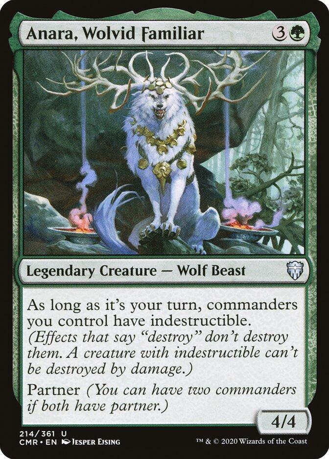 Anara, Wolvid Familiar (214) [Commander Legends]
