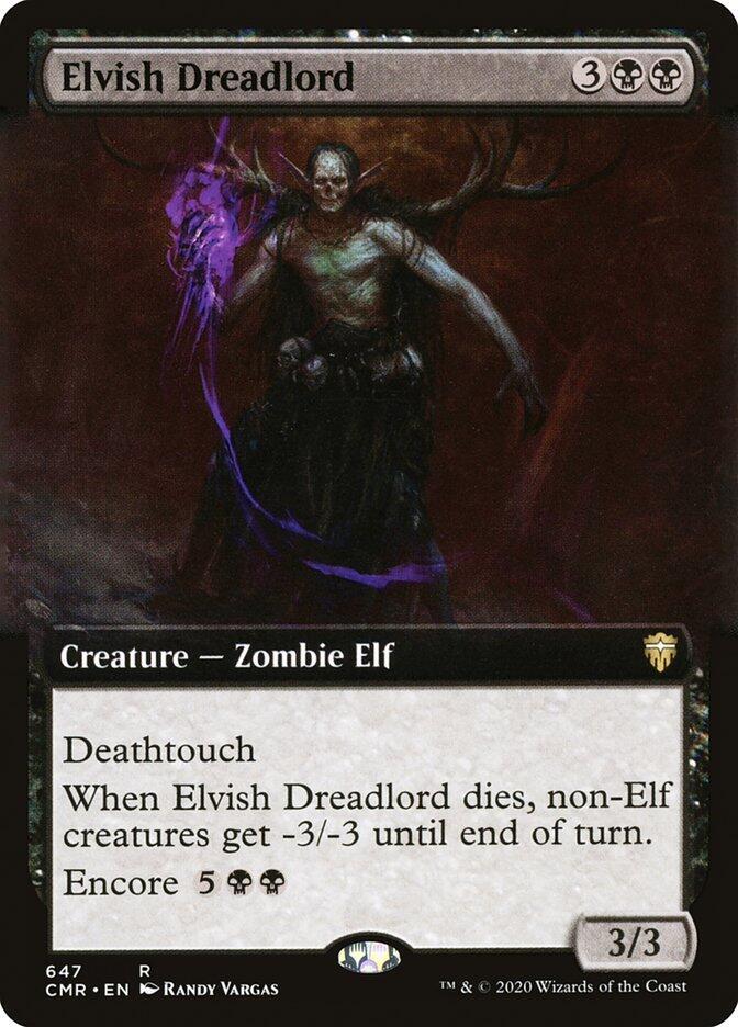 Elvish Dreadlord (Extended Art) (647) [Commander Legends] [Extended Art]