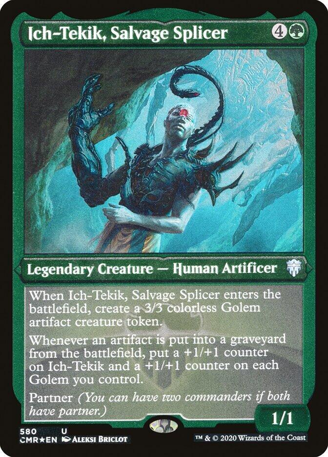Ich-Tekik, Salvage Splicer (Foil Etched) (580) [Commander Legends] [Etched]