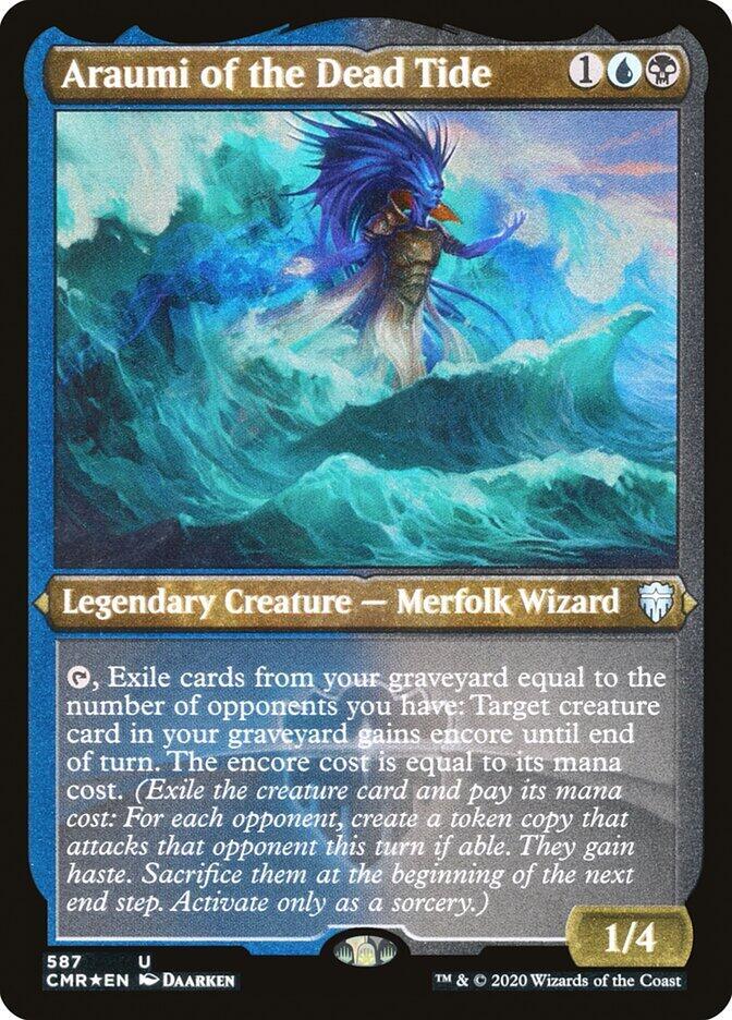 Araumi of the Dead Tide (Foil Etched) (587) [Commander Legends] [Etched]