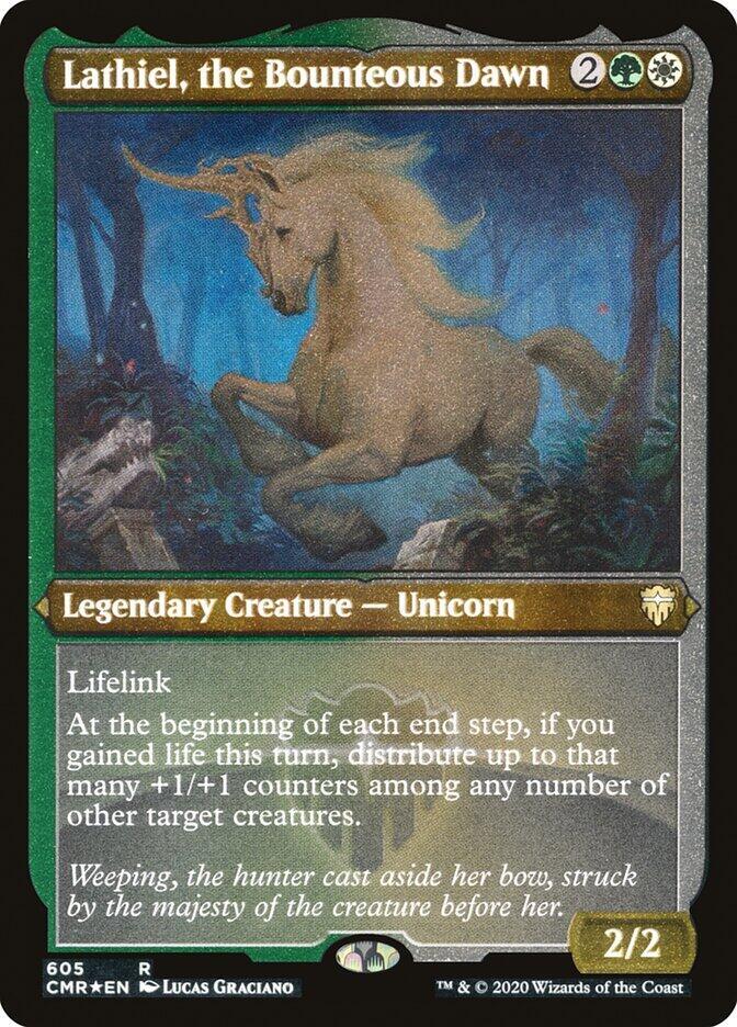 Lathiel, the Bounteous Dawn (Foil Etched) (605) [Commander Legends] [Etched]
