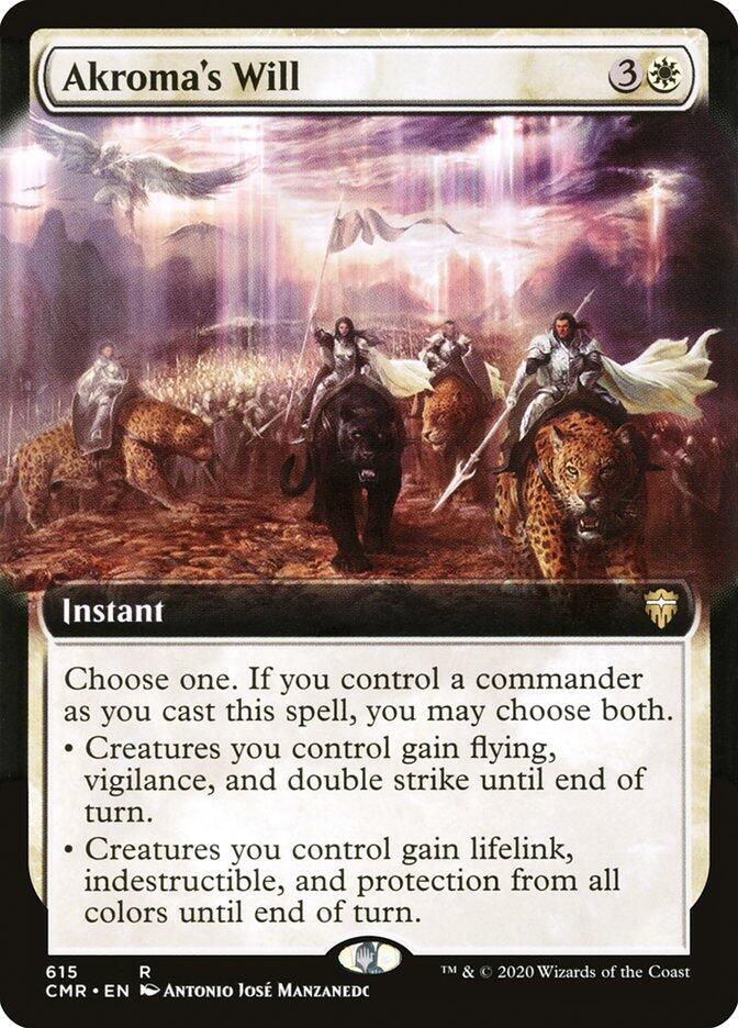 Akroma's Will (Extended Art) (615) [Commander Legends] [Extended Art]