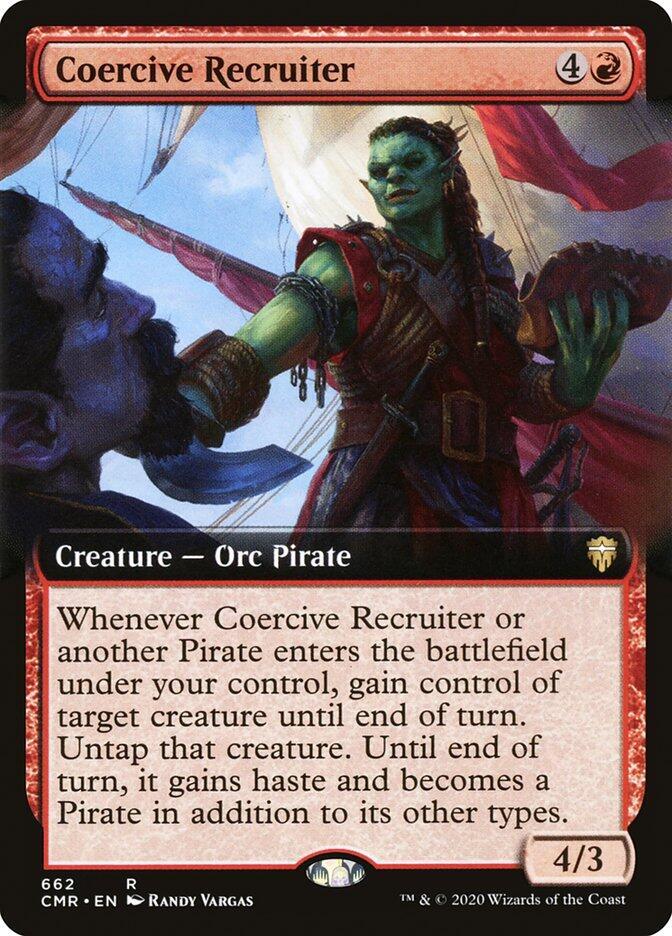 Coercive Recruiter (Extended Art) (662) [Commander Legends] [Extended Art]