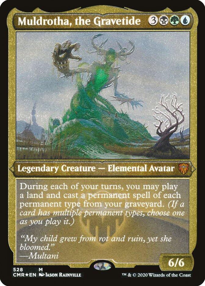 Muldrotha, the Gravetide (Foil Etched) (528) [Commander Legends] [Etched]