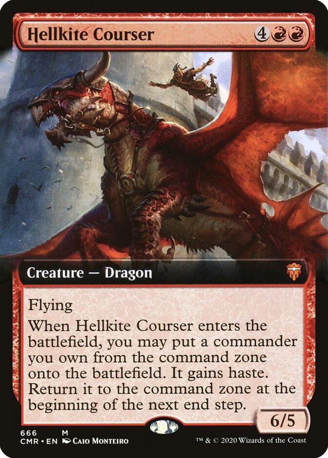 Hellkite Courser (Extended Art) (666) [Commander Legends] [Extended Art]