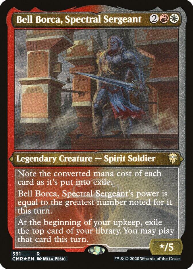 Bell Borca, Spectral Sergeant (Foil Etched) (591) [Commander Legends] [Etched]