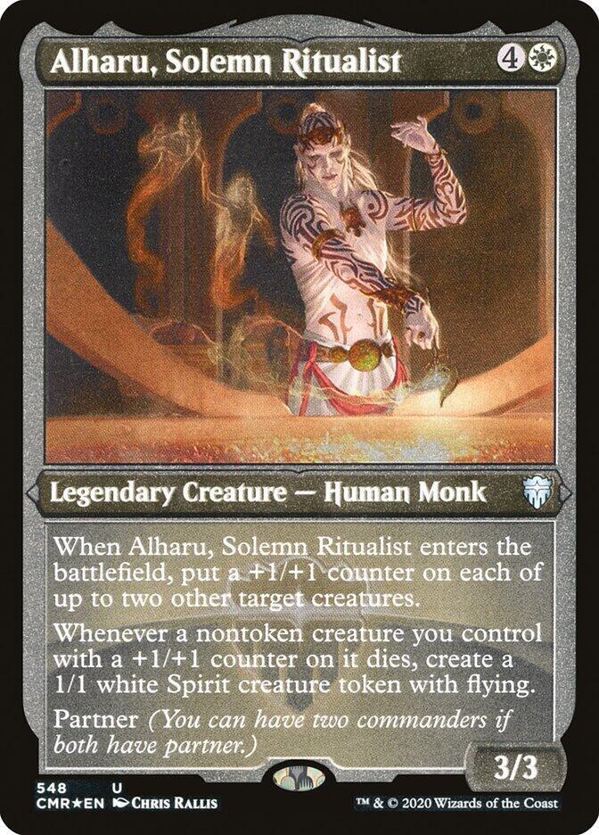 Alharu, Solemn Ritualist (Foil Etched) (548) [Commander Legends] [Etched]