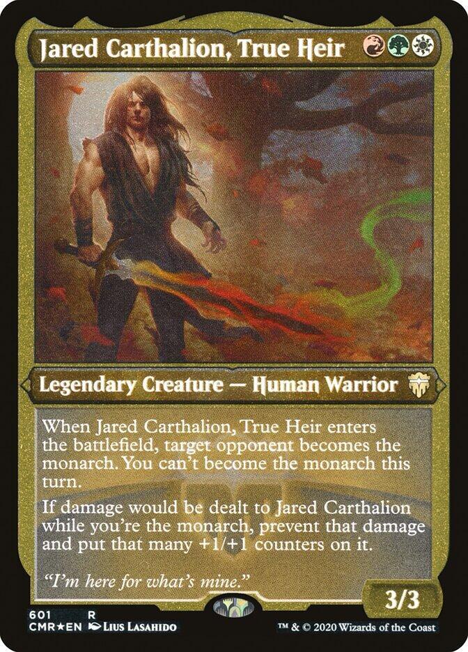 Jared Carthalion, True Heir (Foil Etched) (601) [Commander Legends] [Etched]
