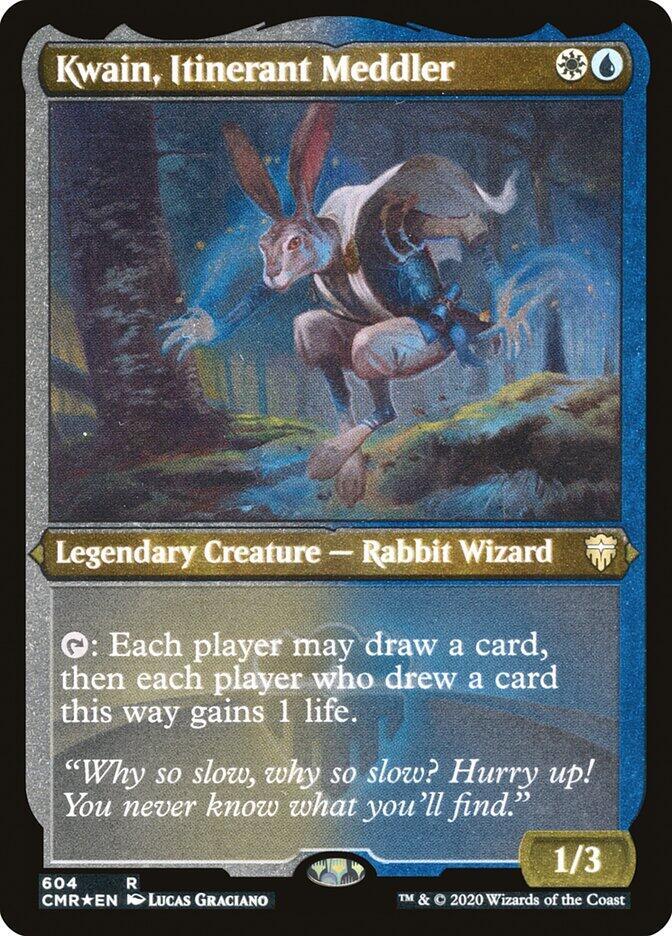 Kwain, Itinerant Meddler (Foil Etched) (604) [Commander Legends] [Etched]
