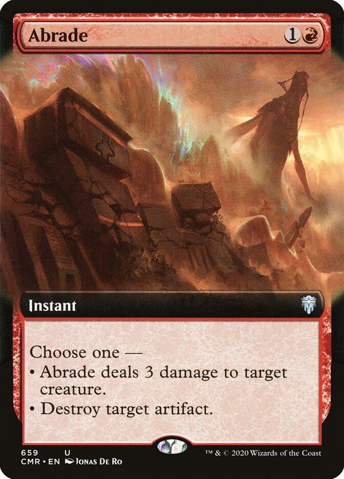 Abrade (Extended Art) (659) [Commander Legends] [Extended Art]