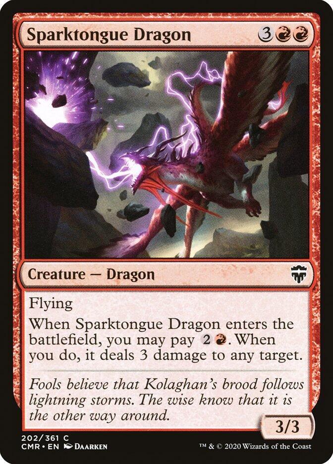 Sparktongue Dragon (202) [Commander Legends]