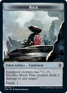 Rock // Spirit Double-Sided Token (11 // 3) [Commander Legends]