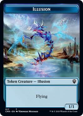 Illusion // Saproling Double-Sided Token (17 // 22) [Commander Legends]