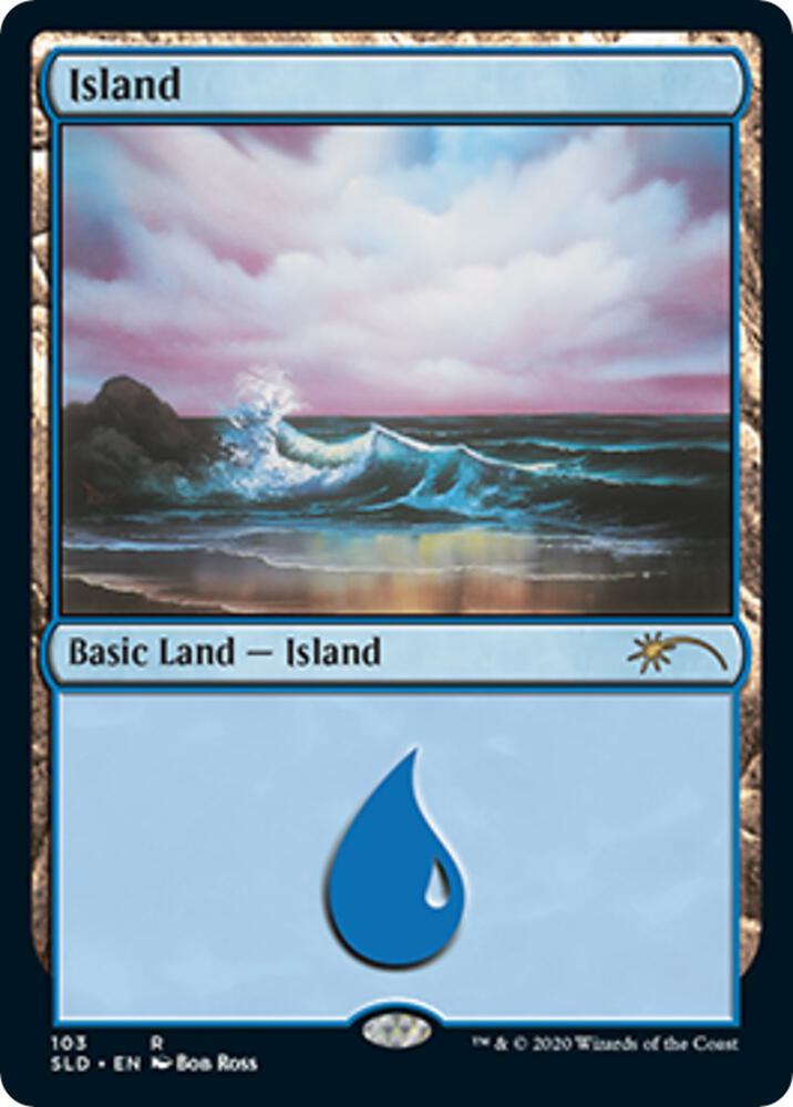 Island (103) (Bob Ross) [Secret Lair Drop]