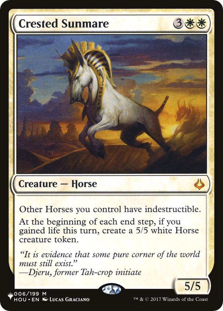 Crested Sunmare (006/199) [The List]