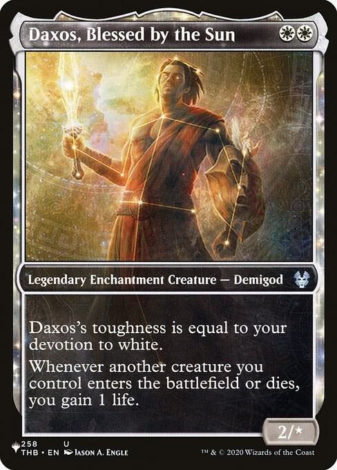 Daxos, Blessed by the Sun (Showcase) (258/254) [The List] [Showcase]