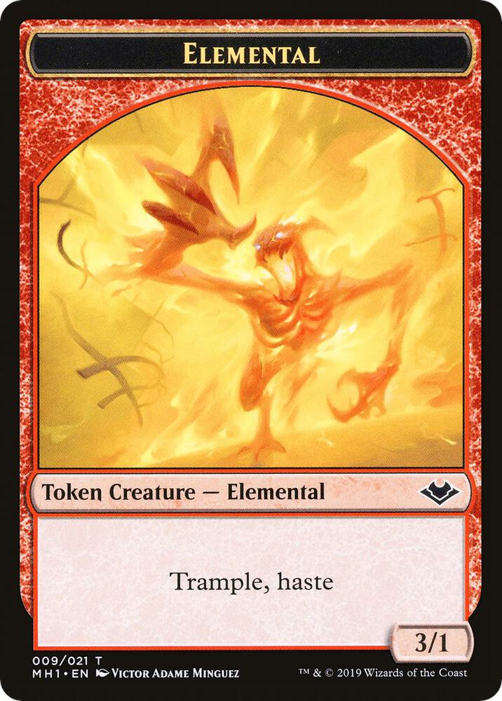 Elemental (009) // Spirit Double-Sided Token (9 // 16) [Modern Horizons]