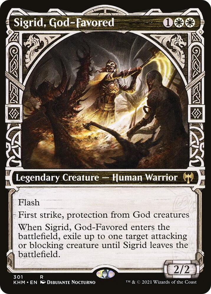 Sigrid, God-Favored (Showcase) (301) [Kaldheim] [Showcase]