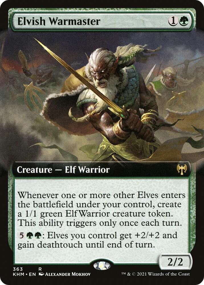 Elvish Warmaster (Extended Art) (363) [Kaldheim] [Extended Art]
