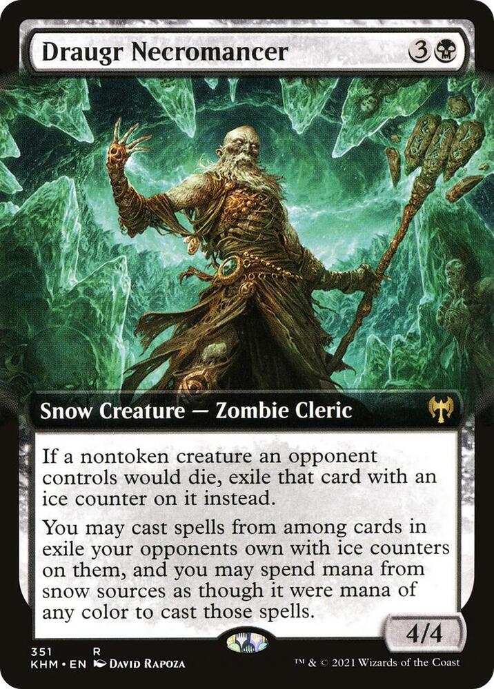 Draugr Necromancer (Extended Art) (351) [Kaldheim] [Extended Art]