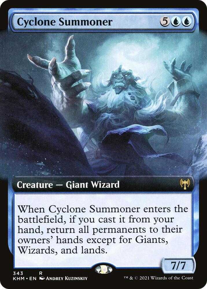 Cyclone Summoner (Extended Art) (343) [Kaldheim] [Extended Art]
