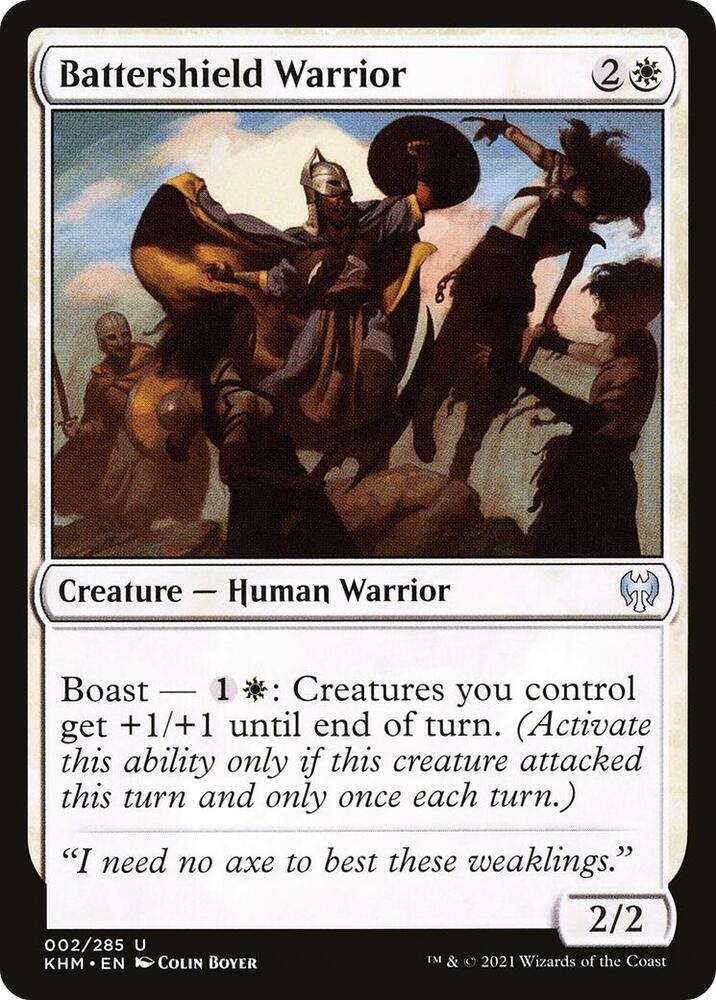 Battershield Warrior (2) [Kaldheim]