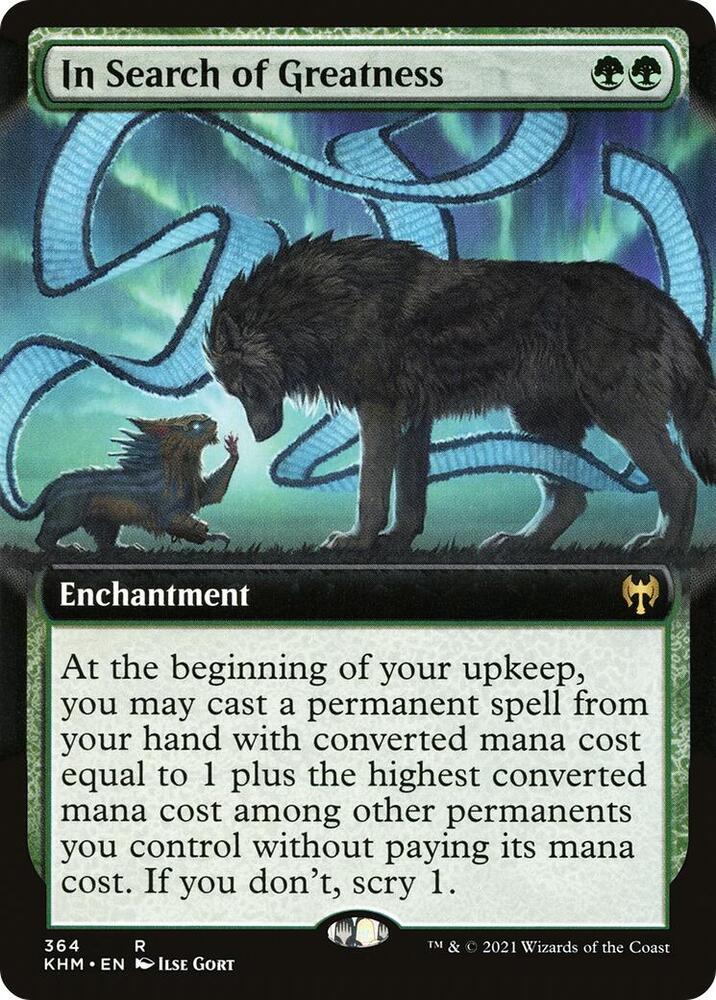 In Search of Greatness (Extended Art) (364) [Kaldheim] [Extended Art]