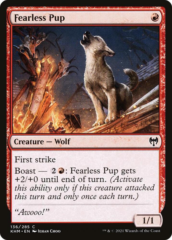 Fearless Pup (136) [Kaldheim]