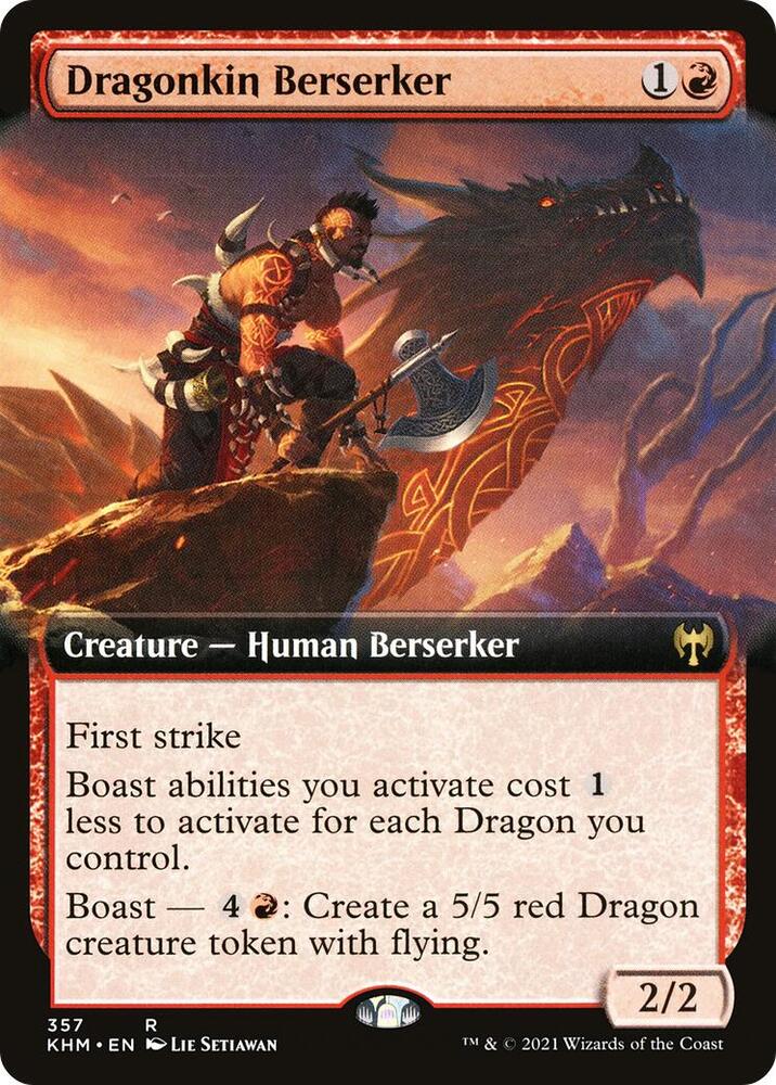 Dragonkin Berserker (Extended Art) (357) [Kaldheim] [Extended Art]