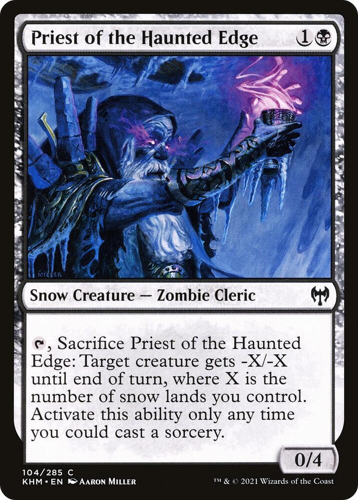 Priest of the Haunted Edge (104) [Kaldheim]
