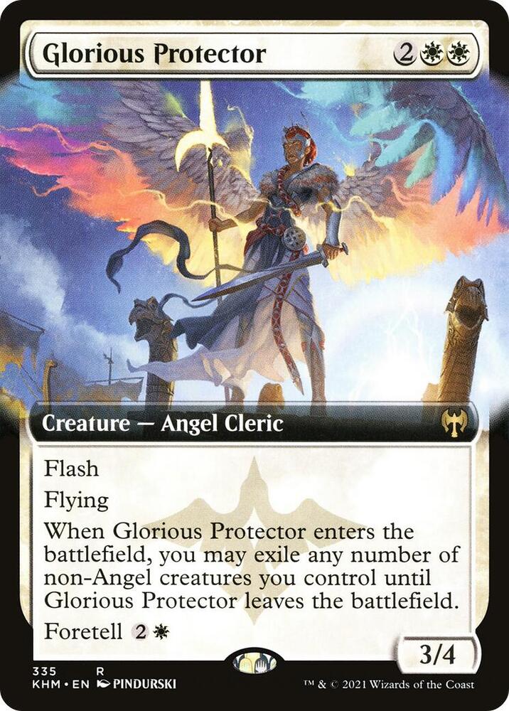 Glorious Protector (Extended Art) (335) [Kaldheim] [Extended Art]
