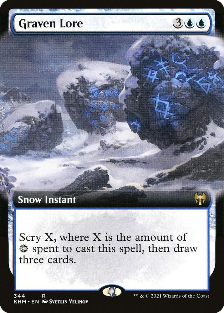 Graven Lore (Extended Art) (344) [Kaldheim] [Extended Art]