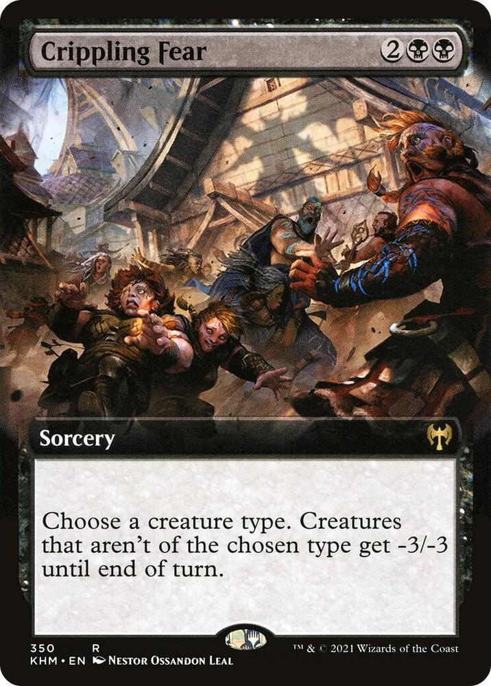 Crippling Fear (Extended Art) (350) [Kaldheim] [Extended Art]