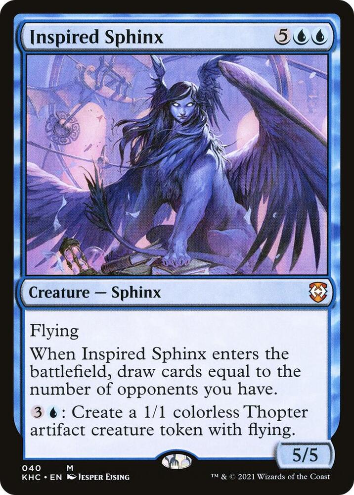 Inspired Sphinx (40) [Kaldheim Commander]