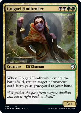 Golgari Findbroker (86) [Kaldheim Commander]