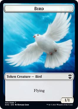Bird (001) // Soldier Double-Sided Token (1 // 4) [Kaldheim Commander]