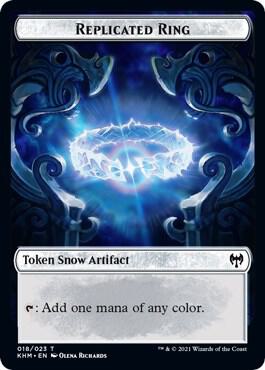 Replicated Ring // Thopter Double-Sided Token (18 // 8) [Kaldheim Commander]