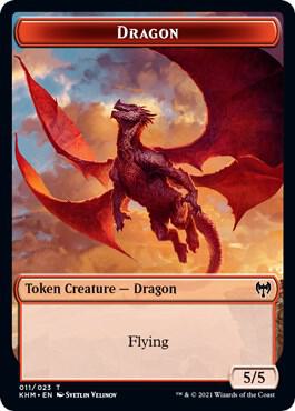 Dragon // Thopter Double-Sided Token (11 // 8) [Kaldheim Commander]