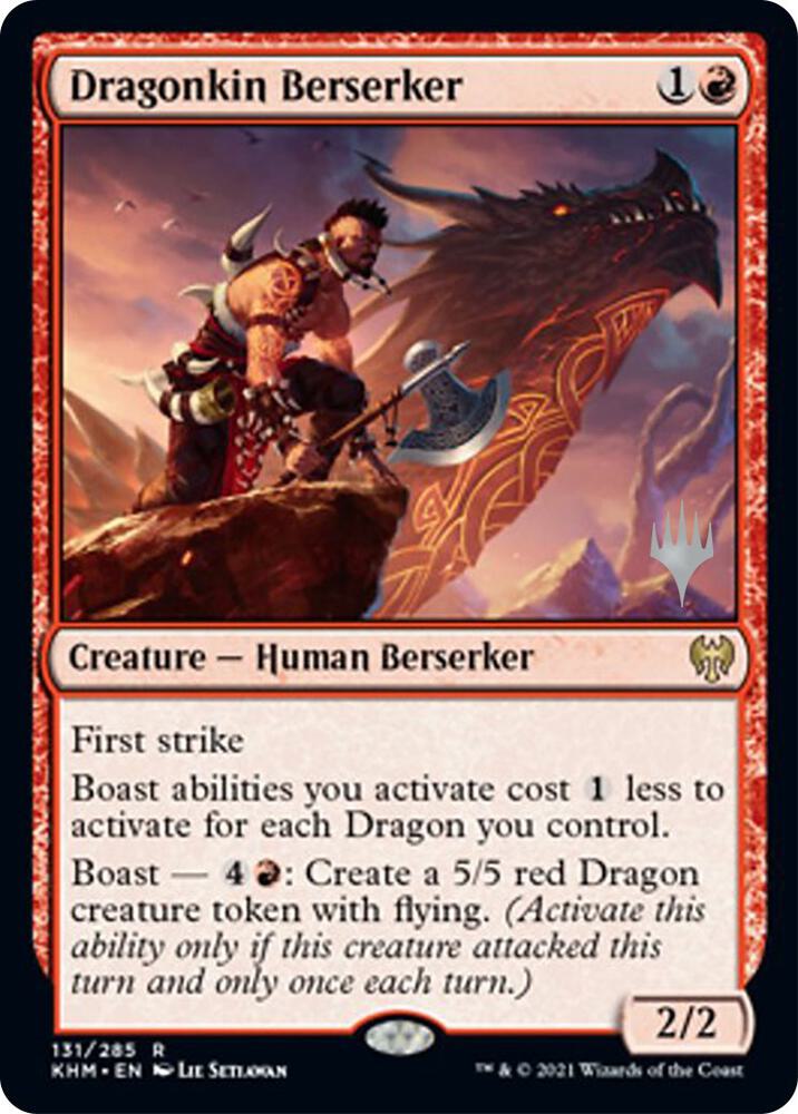 Dragonkin Berserker (131) [Kaldheim Promos]