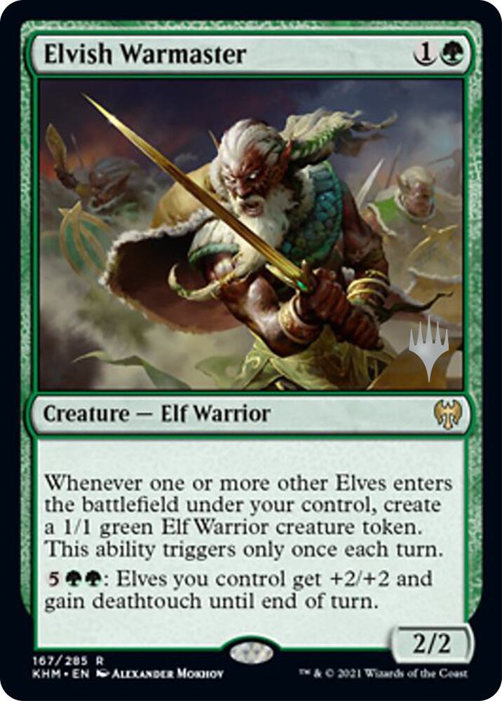 Elvish Warmaster (167) [Kaldheim Promos]