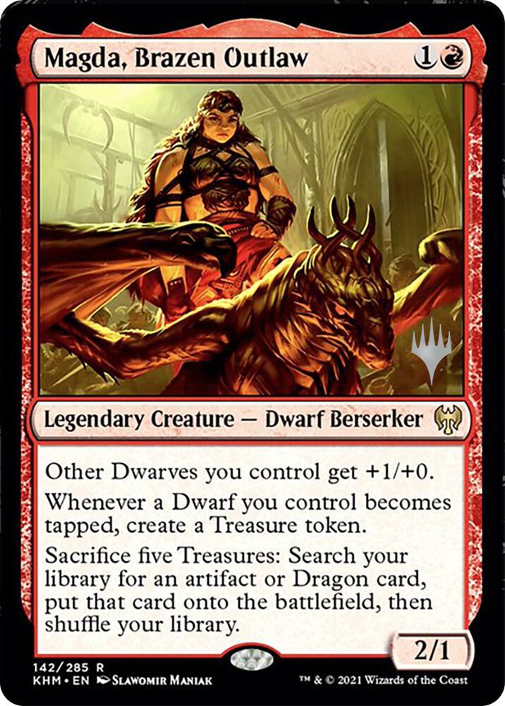 Magda, Brazen Outlaw (142) [Kaldheim Promos]