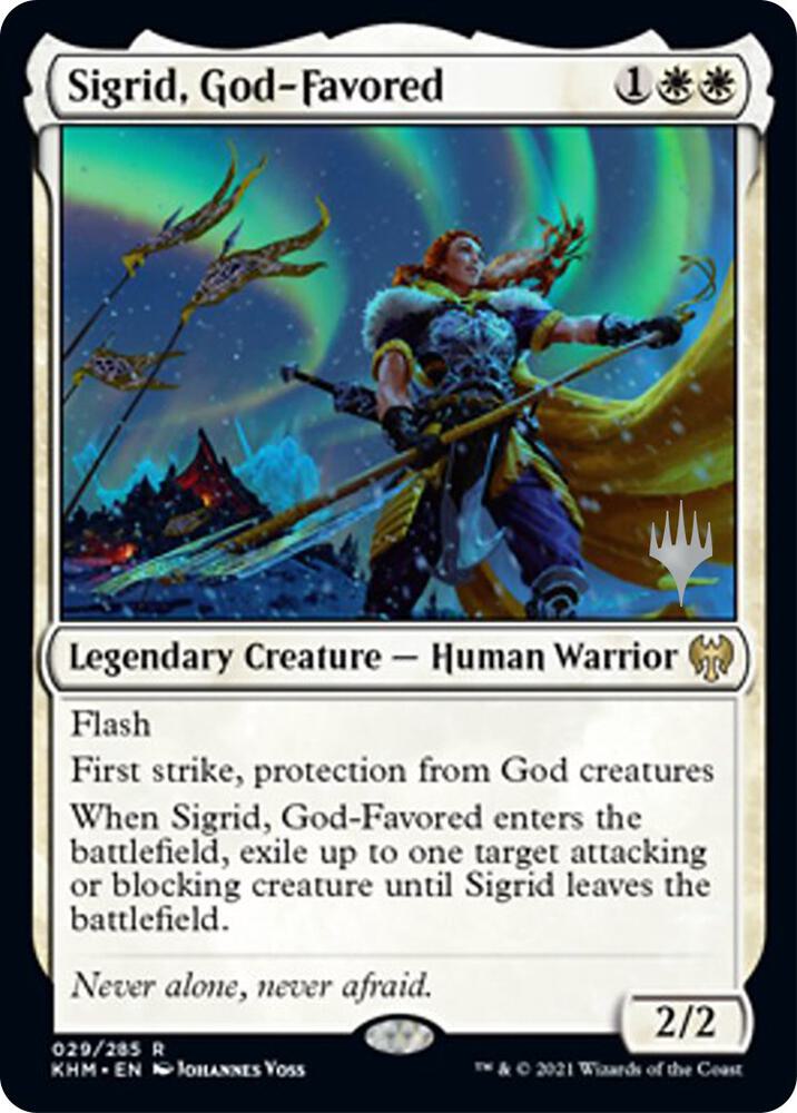 Sigrid, God-Favored (29) [Kaldheim Promos]