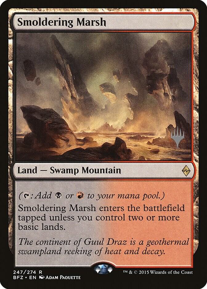 Smoldering Marsh (247p) [Kaldheim Promos]