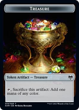Treasure // Dragon Double-Sided Token (19 // 11) [Kaldheim]